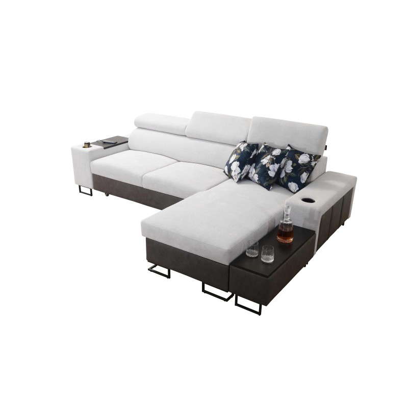 Narożnik Prestige I Maxi z funkcją spania i portem usb tkanina Freya 210.23 + Tauro 8207 Narożnik Prestige I Maxi z funkcją spania i portem usb tkanina Freya 210.23 + Tauro 8207