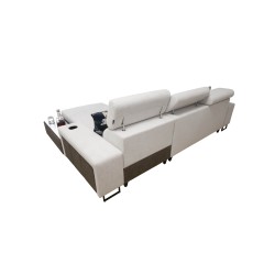 Narożnik Prestige I Maxi z funkcją spania i portem usb tkanina Freya 210.23 + Tauro 8207 Narożnik Prestige I Maxi z funkcją spania i portem usb tkanina Freya 210.23 + Tauro 8207