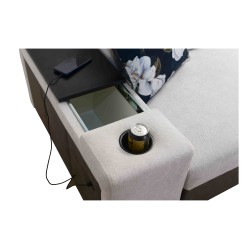 Narożnik Prestige I Maxi z funkcją spania i portem usb tkanina Freya 210.20 + Tauro 8207 Narożnik Prestige I Maxi z funkcją spania i portem usb tkanina Freya 210.20 + Tauro 8207