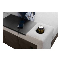 Narożnik Prestige I Maxi z funkcją spania i portem usb tkanina Freya 210.02 + Tauro 8203 Narożnik Prestige I Maxi z funkcją spania i portem usb tkanina Freya 210.02 + Tauro 8203