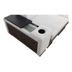 Narożnik Prestige I Maxi z funkcją spania i portem usb tkanina Freya 210.18 + Tauro 8207 Narożnik Prestige I Maxi z funkcją spania i portem usb tkanina Freya 210.18 + Tauro 8207