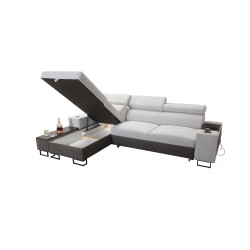 Narożnik Prestige I Maxi z funkcją spania i portem usb tkanina Freya 210.24 + Tauro 8207 Narożnik Prestige I Maxi z funkcją spania i portem usb tkanina Freya 210.24 + Tauro 8207