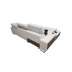 Narożnik Prestige I Maxi z funkcją spania i portem usb tkanina Freya 210.24 + Tauro 8207 Narożnik Prestige I Maxi z funkcją spania i portem usb tkanina Freya 210.24 + Tauro 8207
