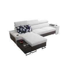 Prestige I Maxi corner sofa with sleeping function and USB port - Soft to the touch, Freya 210.23 + Tauro 8207 Prestige I Maxi corner sofa with sleeping function and USB port - Soft to the touch, Freya 210.23 + Tauro 8207