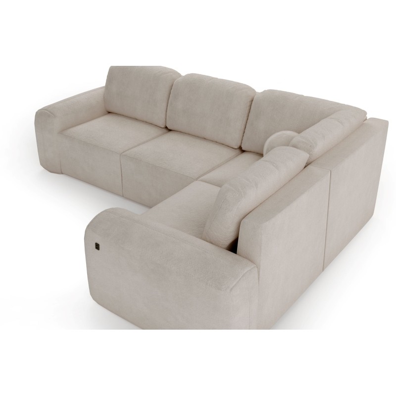 Monaco II corner sofa with a sleeping function in Velour fabric, Velo 632 - elegance and functionality in one Monaco II corner sofa with a sleeping function in Velour fabric, Velo 632 - elegance and functionality in one