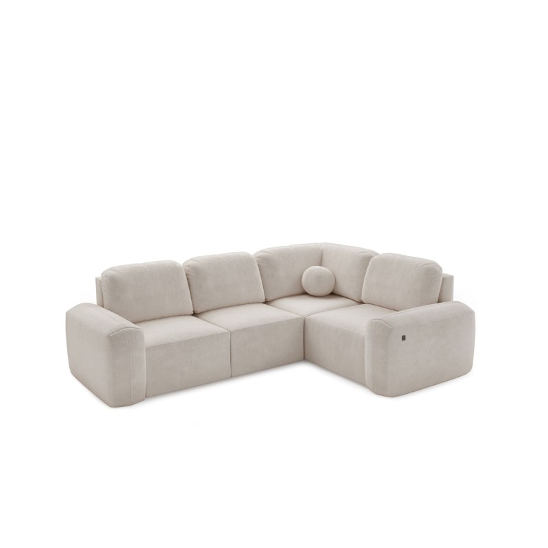 Monaco II corner sofa with a sleeping function in Velour fabric, Velo 632 - elegance and functionality in one Monaco II corner sofa with a sleeping function in Velour fabric, Velo 632 - elegance and functionality in one