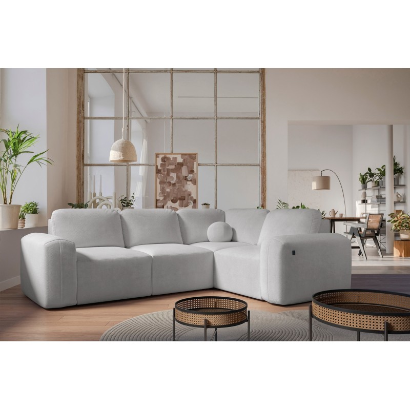 Monaco II corner sofa with a sleeping function in Velour fabric, Velo 632 - elegance and functionality in one Monaco II corner sofa with a sleeping function in Velour fabric, Velo 632 - elegance and functionality in one