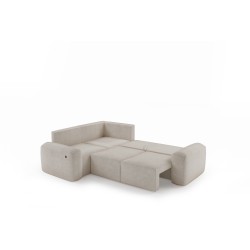 Monaco II corner sofa with sleeping function in Velour fabric, Velo 627 - elegance and functionality in one Monaco II corner sofa with sleeping function in Velour fabric, Velo 627 - elegance and functionality in one