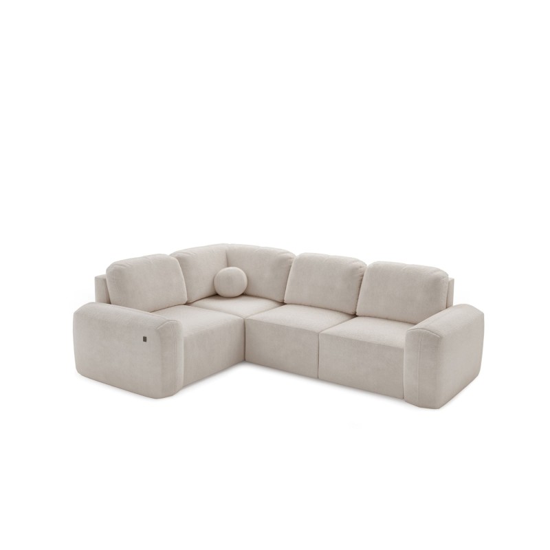 Monaco II Corner Sofa with Sleeping Function in Velvet Fabric, Velo 621 - Elegance and Functionality in One Monaco II Corner Sofa with Sleeping Function in Velvet Fabric, Velo 621 - Elegance and Functionality in One