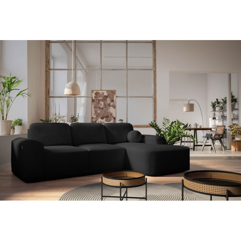 Elegant Monaco I Corner Sofa with Sleeping Function, Upholstered in Velvet Fabric, Velo 637 Elegant Monaco I Corner Sofa with Sleeping Function, Upholstered in Velvet Fabric, Velo 637