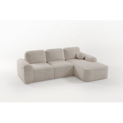 Elegant Monaco I Corner Sofa with Sleeping Function, Upholstered in Velvet Fabric, Velo 637 Elegant Monaco I Corner Sofa with Sleeping Function, Upholstered in Velvet Fabric, Velo 637