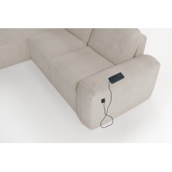 Elegant Monaco I Corner Sofa with a sleeping function, upholstered in Velvet fabric, Velo 627 Elegant Monaco I Corner Sofa with a sleeping function, upholstered in Velvet fabric, Velo 627