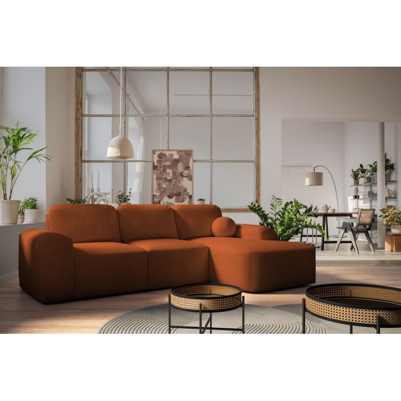 Elegant Monaco I Corner Sofa with a sleeping function, upholstered in Velvet fabric, Velo 627 Elegant Monaco I Corner Sofa with a sleeping function, upholstered in Velvet fabric, Velo 627