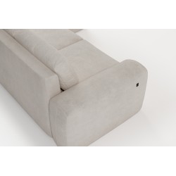 Elegant Monaco I Corner Sofa with a sleeping function, upholstered in Velvet fabric, Velo 625 Elegant Monaco I Corner Sofa with a sleeping function, upholstered in Velvet fabric, Velo 625