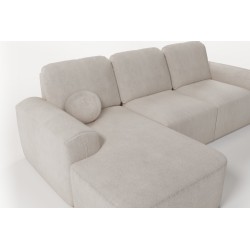 Elegant Monaco I Corner Sofa with Sleeping Function, Upholstered in Velvet Fabric, Velo 637 Elegant Monaco I Corner Sofa with Sleeping Function, Upholstered in Velvet Fabric, Velo 637