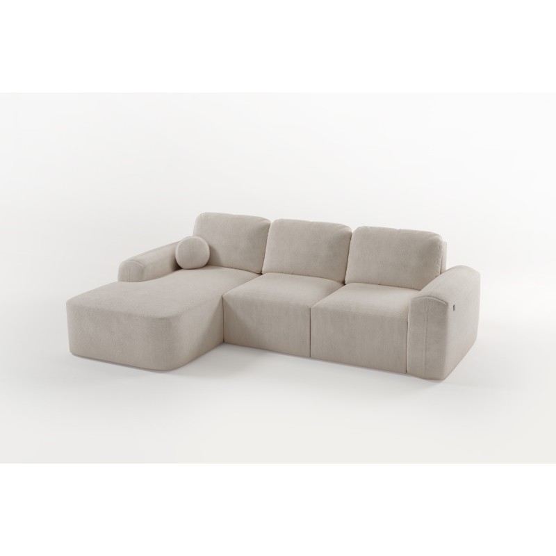 Elegant Monaco I Corner Sofa with Sleeping Function, Upholstered in Velvet Fabric, Velo 637 Elegant Monaco I Corner Sofa with Sleeping Function, Upholstered in Velvet Fabric, Velo 637