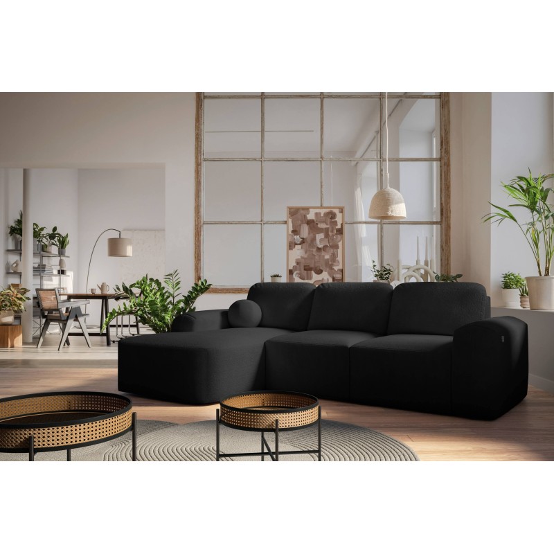Elegant Monaco I Corner Sofa with Sleeping Function, Upholstered in Velvet Fabric, Velo 637 Elegant Monaco I Corner Sofa with Sleeping Function, Upholstered in Velvet Fabric, Velo 637