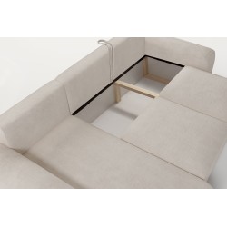 Elegant Monaco I Corner Sofa with Sleeping Function, Upholstered in Velvet Fabric, Velo 635 Elegant Monaco I Corner Sofa with Sleeping Function, Upholstered in Velvet Fabric, Velo 635