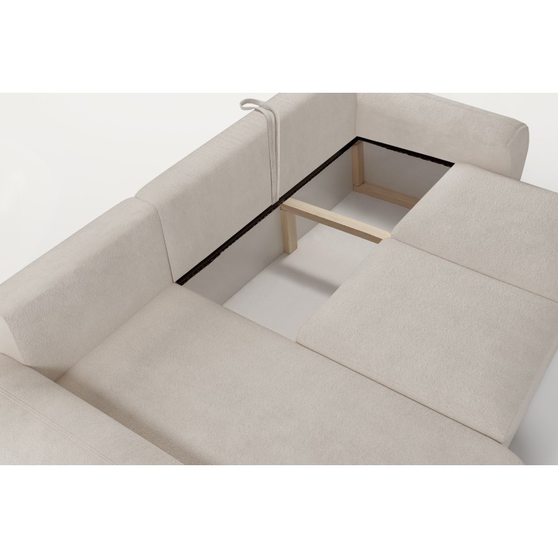 Elegant Monaco I Corner Sofa with Sleeping Function, Upholstered in Velvet Fabric, Velo 635 Elegant Monaco I Corner Sofa with Sleeping Function, Upholstered in Velvet Fabric, Velo 635