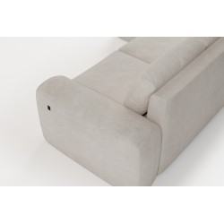 Elegant Monaco I Corner Sofa with Sleeping Function, Upholstered in Velvet Fabric, Velo 635 Elegant Monaco I Corner Sofa with Sleeping Function, Upholstered in Velvet Fabric, Velo 635