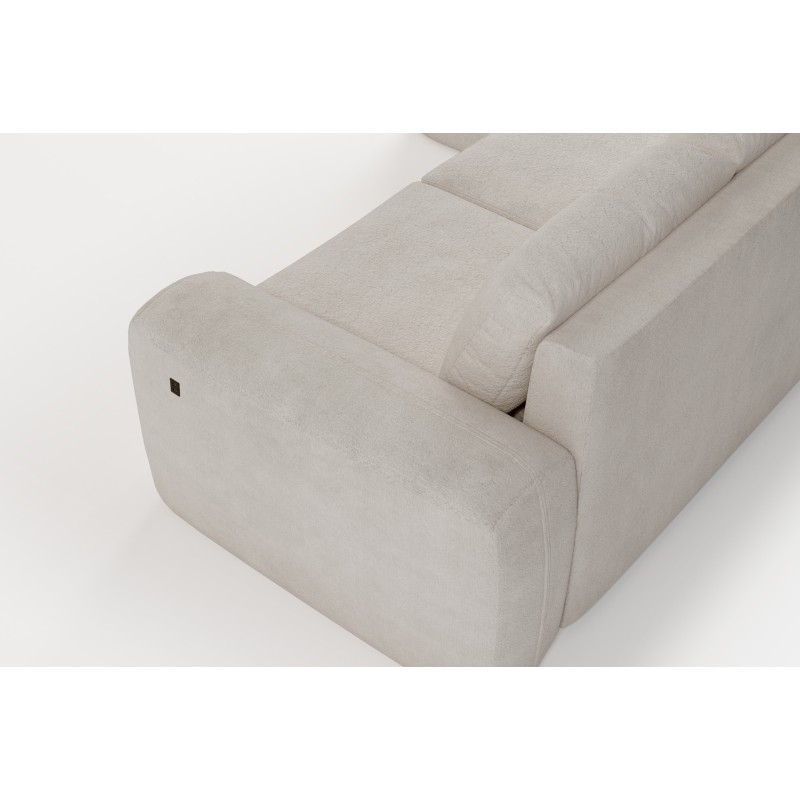 Elegant Monaco I Corner Sofa with Sleeping Function, Upholstered in Velvet Fabric, Velo 635 Elegant Monaco I Corner Sofa with Sleeping Function, Upholstered in Velvet Fabric, Velo 635
