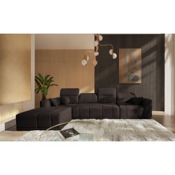 Narożnik Luxor XII z funkcją spania tkanina Wind 28