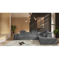 Naroznik Luxor XI z funkcją spania tkanina Wind 90