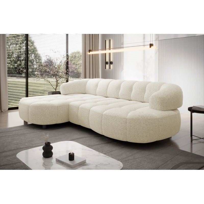 Narożnik VELPA S Lewostronny wolnostojący tkanina PUENTE 03 Beżowy