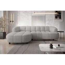 Narożnik VELPA S Lewostronny wolnostojący tkanina PUENTE 16 Jasnoszary