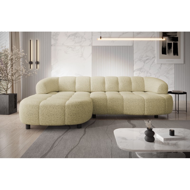 Narożnik VELPA S Lewostronny wolnostojący tkanina PUENTE 53 Piaskowy