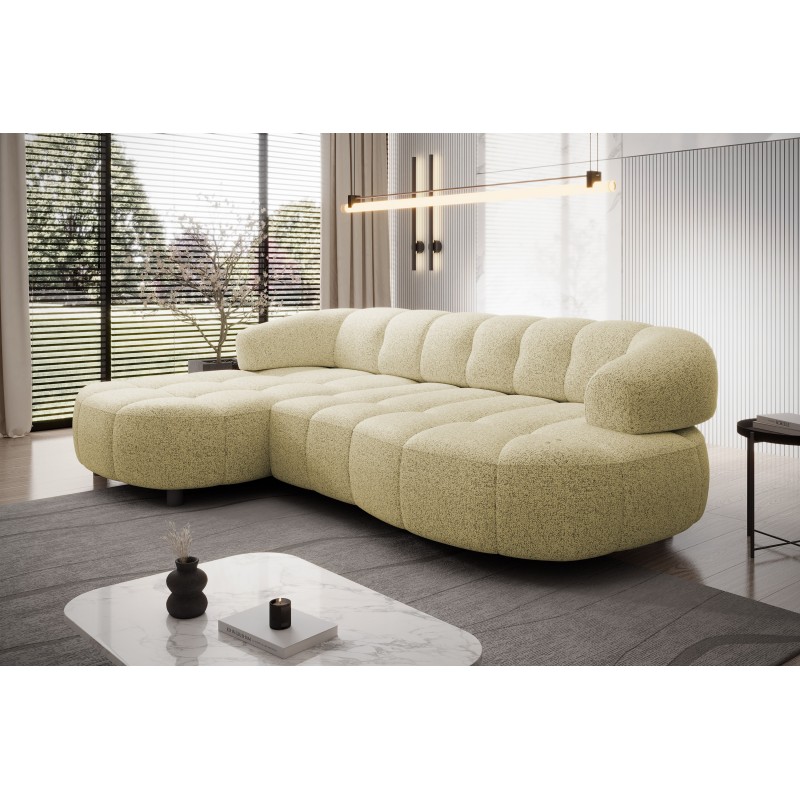 Narożnik VELPA S Lewostronny wolnostojący tkanina PUENTE 53 Piaskowy