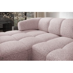 Narożnik VELPA S Lewostronny wolnostojący tkanina PUENTE 68 Pudrowy róż