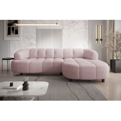 Narożnik VELPA S Lewostronny wolnostojący tkanina PUENTE 80 Popielaty