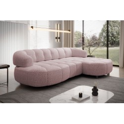 Narożnik VELPA S Lewostronny wolnostojący tkanina PUENTE 80 Popielaty