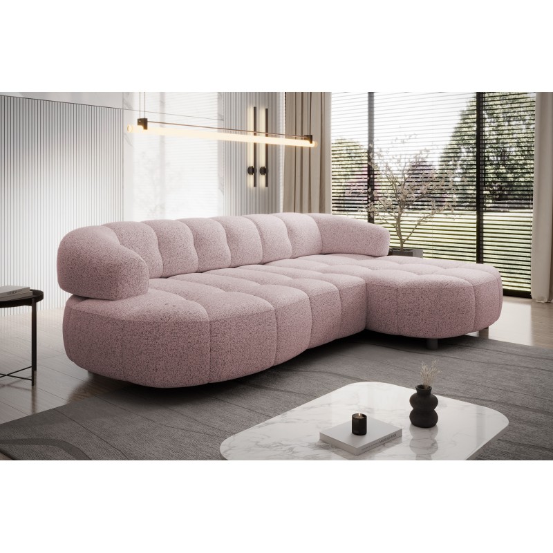 Narożnik VELPA S Lewostronny wolnostojący tkanina PUENTE 80 Popielaty