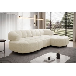 Narożnik VELPA S Prawostronny wolnostojący tkanina PUENTE 03 Beżowy