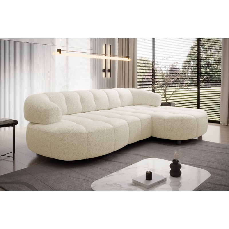 Narożnik VELPA S Prawostronny wolnostojący tkanina PUENTE 03 Beżowy