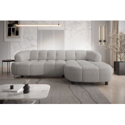 Narożnik VELPA S Prawostronny wolnostojący tkanina PUENTE 16 Jasnoszary