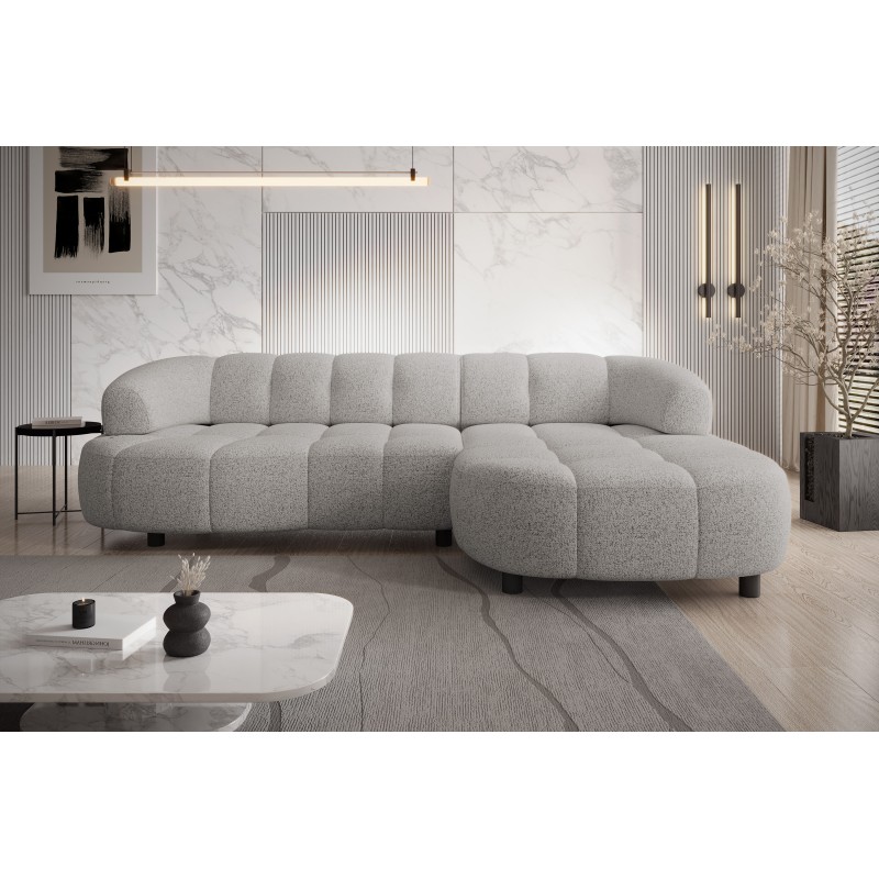 Narożnik VELPA S Prawostronny wolnostojący tkanina PUENTE 16 Jasnoszary