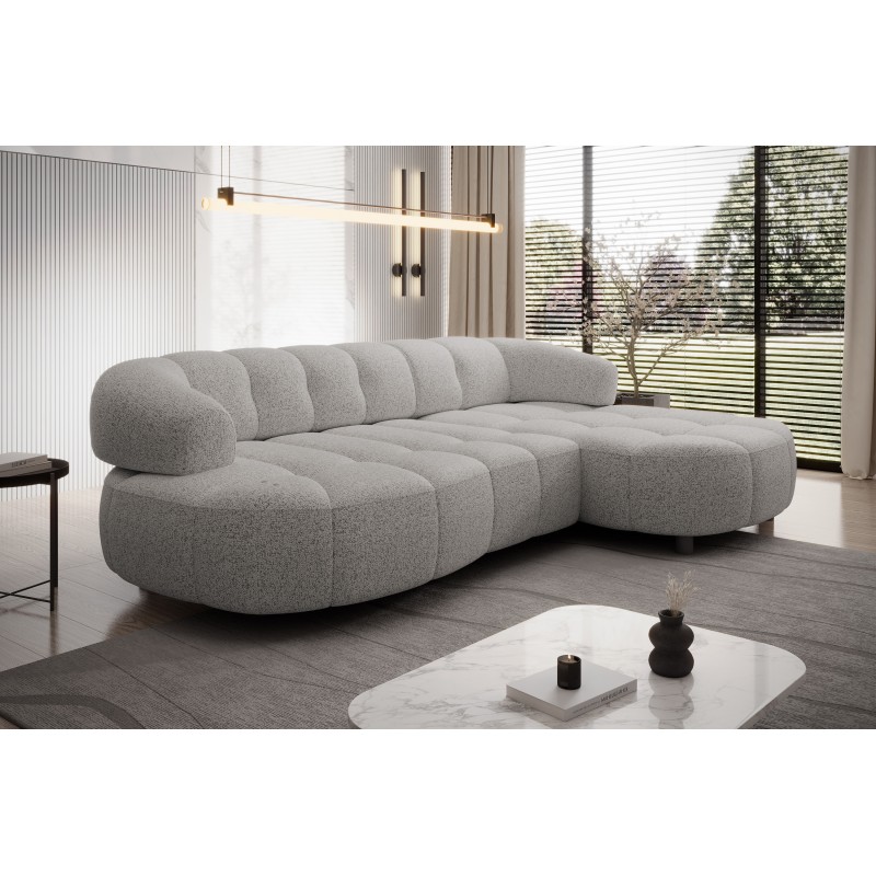 Narożnik VELPA S Prawostronny wolnostojący tkanina PUENTE 16 Jasnoszary