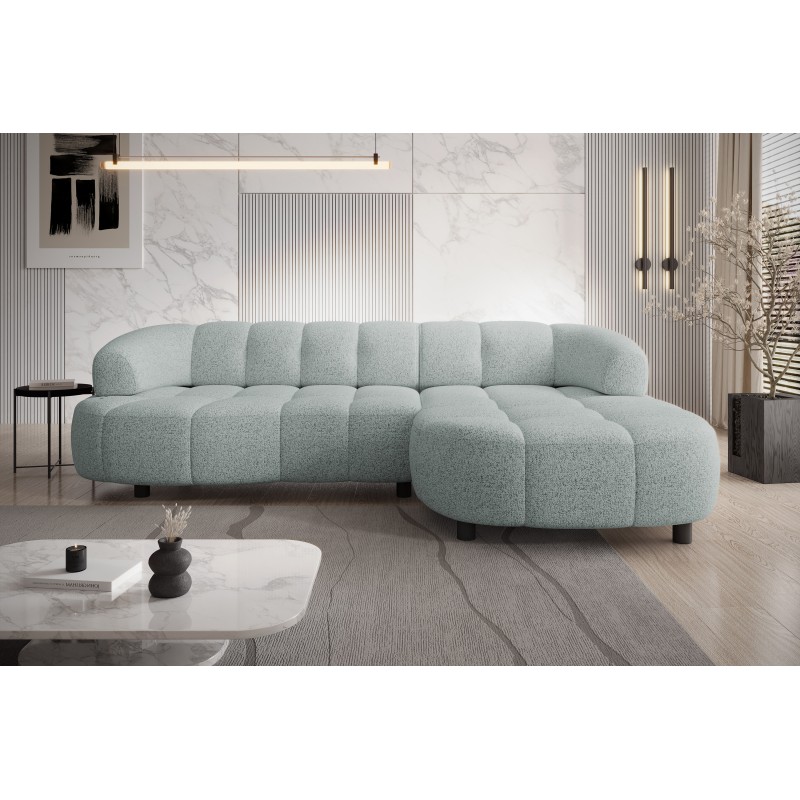 Narożnik VELPA S Prawostronny wolnostojący tkanina PUENTE 33 Miętowy