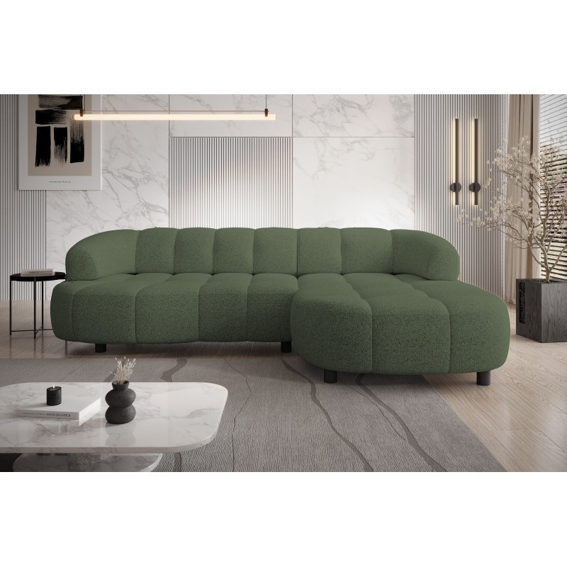 Narożnik VELPA S Prawostronny wolnostojący tkanina PUENTE 37 Zielony