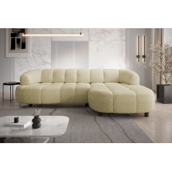 Narożnik VELPA S Prawostronny wolnostojący tkanina PUENTE 53 Piaskowy