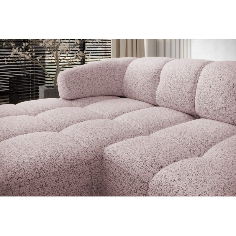 Narożnik VELPA S Prawostronny wolnostojący tkanina PUENTE 68 Pudrowy róż