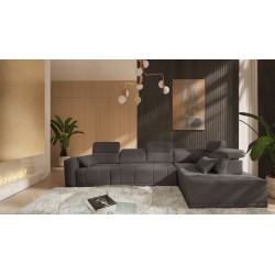 Naroznik Luxor XI z funkcją spania tkanina Wind 21