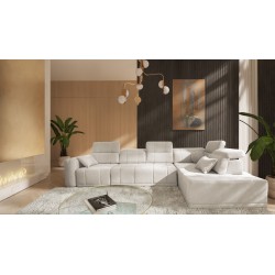 Naroznik Luxor XI z funkcją spania tkanina Wind 02