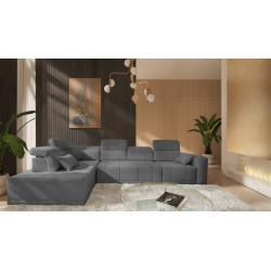 Naroznik Luxor XI z funkcją spania tkanina Wind 90