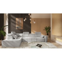 Naroznik Luxor XI z funkcją spania tkanina Wind 84
