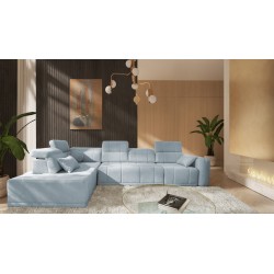 Naroznik Luxor XI z funkcją spania tkanina Wind 73