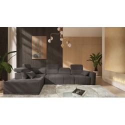 Naroznik Luxor XI z funkcją spania tkanina Wind 21